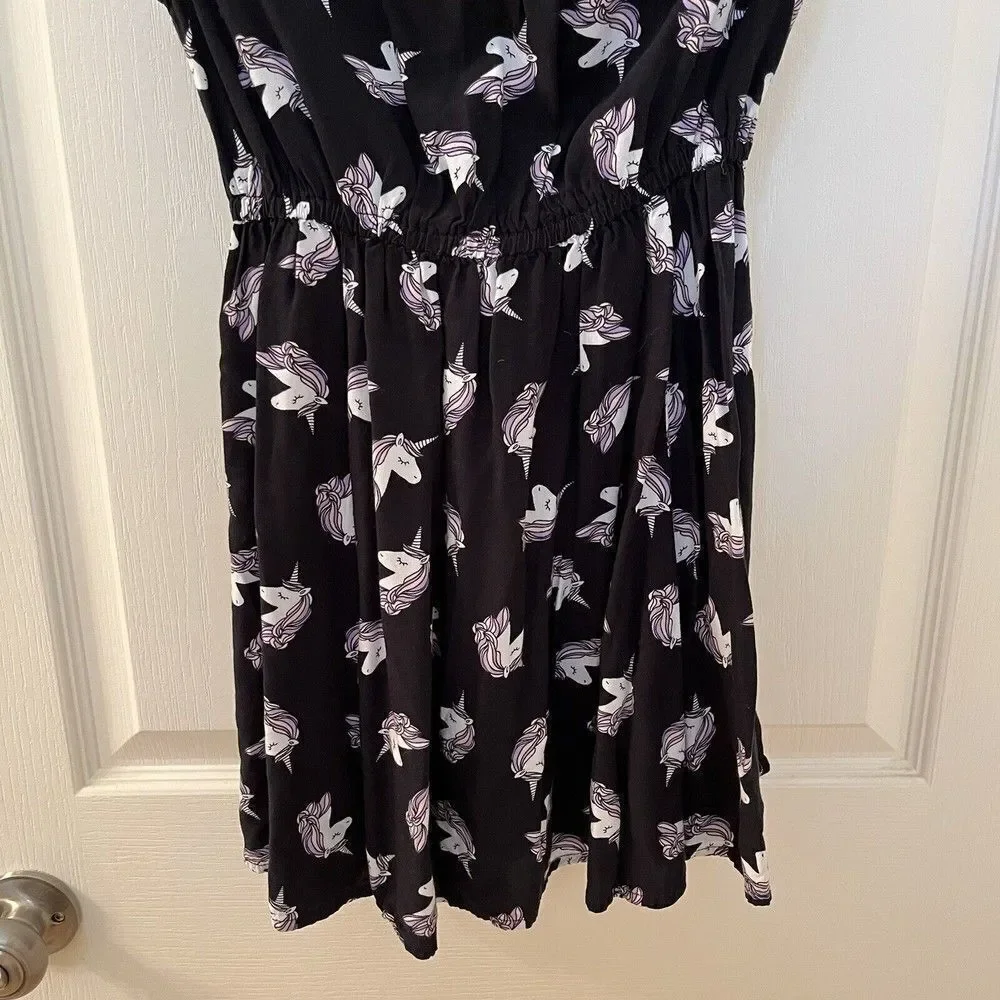 Oshkosh B'gosh Black Unicorn Dress Girls Size 4-5 years